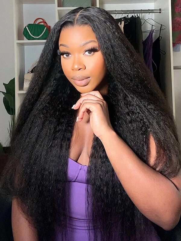 13x6 Glueless Lace Front Wig – Pre-Everything Drawstring Dome Cap, 180% Density Wear & Go Wig – US Stock